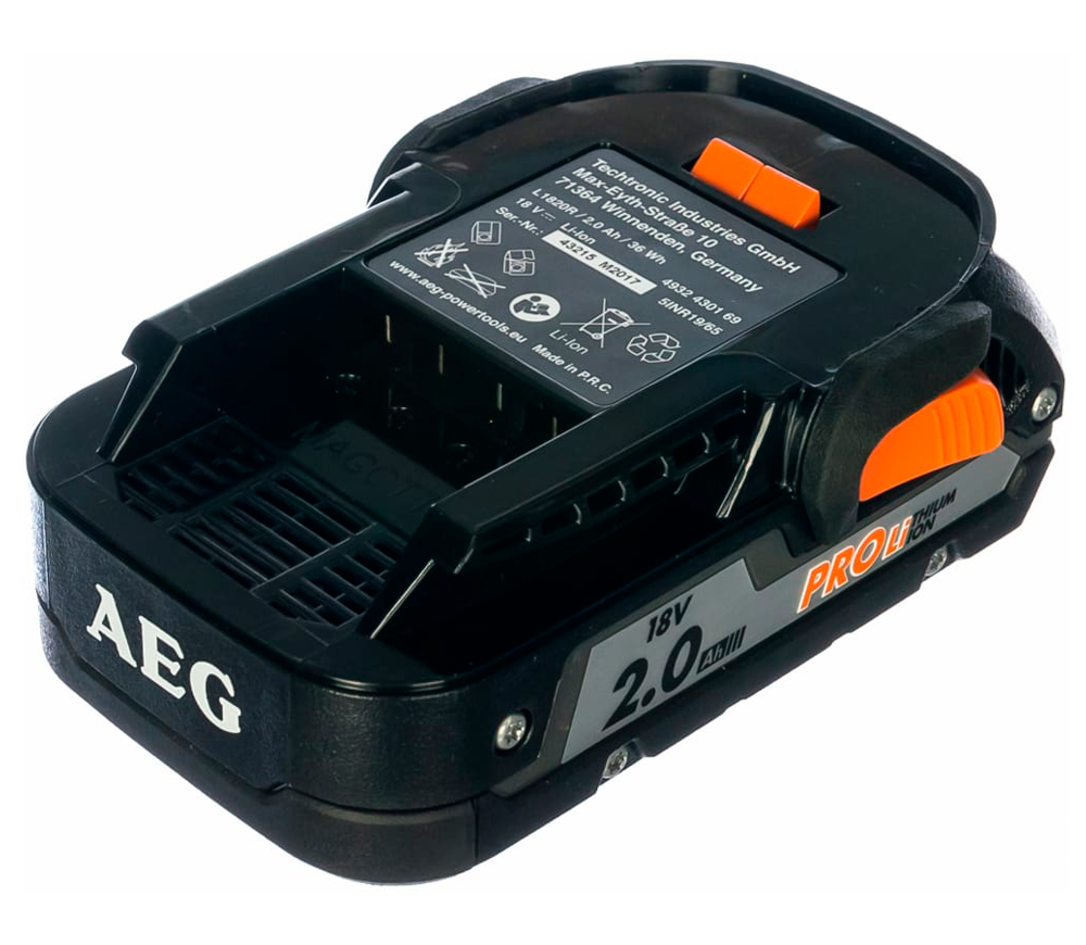 Аккумулятор AEG L1820R Слайдер 18В 2Ач photo 1