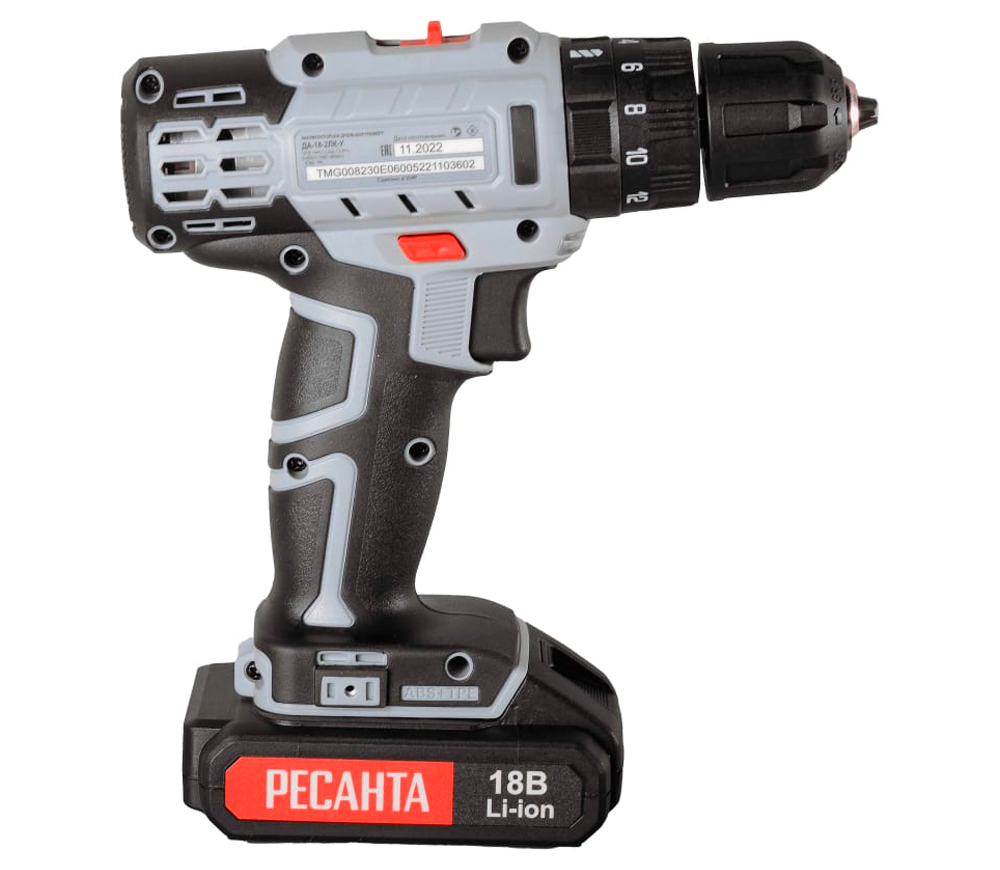 Mașină de înșurubat cu acumulator RESANTA DA-18-2LK-U 75146 18V 2Ah photo 2