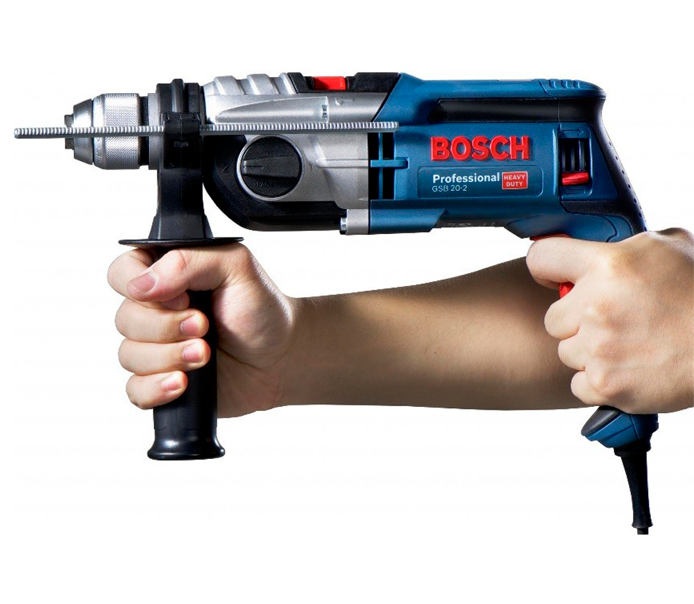 Mașină de găurit cu percuție BOSCH GSB 20-2  850w photo 2