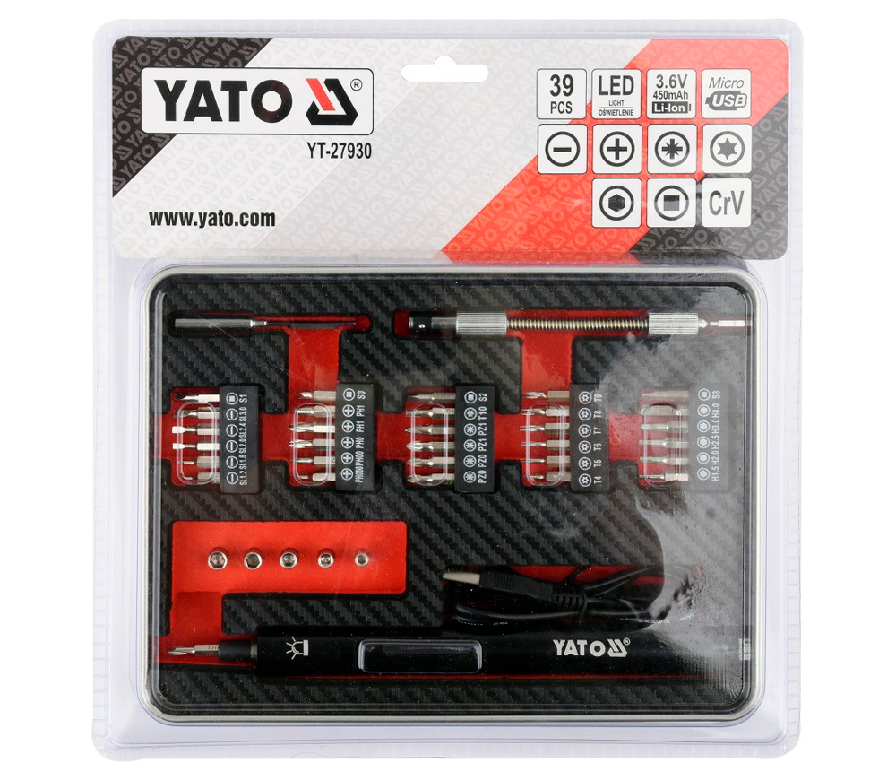 Șurubelniță cu acumulator YATO YT27930 3.6V 0.45Ah photo 2