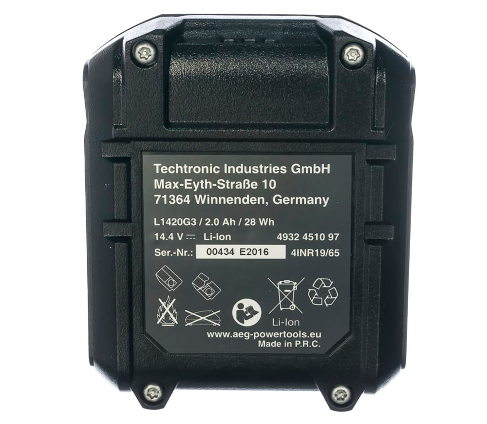 Аккумулятор AEG L1420 G3 Слайдер 14.4В 2Ач photo 2
