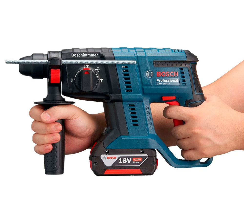 Перфоратор аккумуляторный BOSCH GBH 180-LI 2Дж 18В 4Ач photo 2