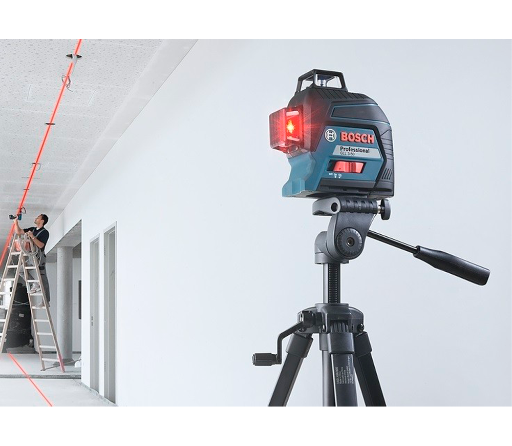 Лазерный уровень BOSCH GLL 3-80+BT 150 B06159940KD 3луча 30m photo 3