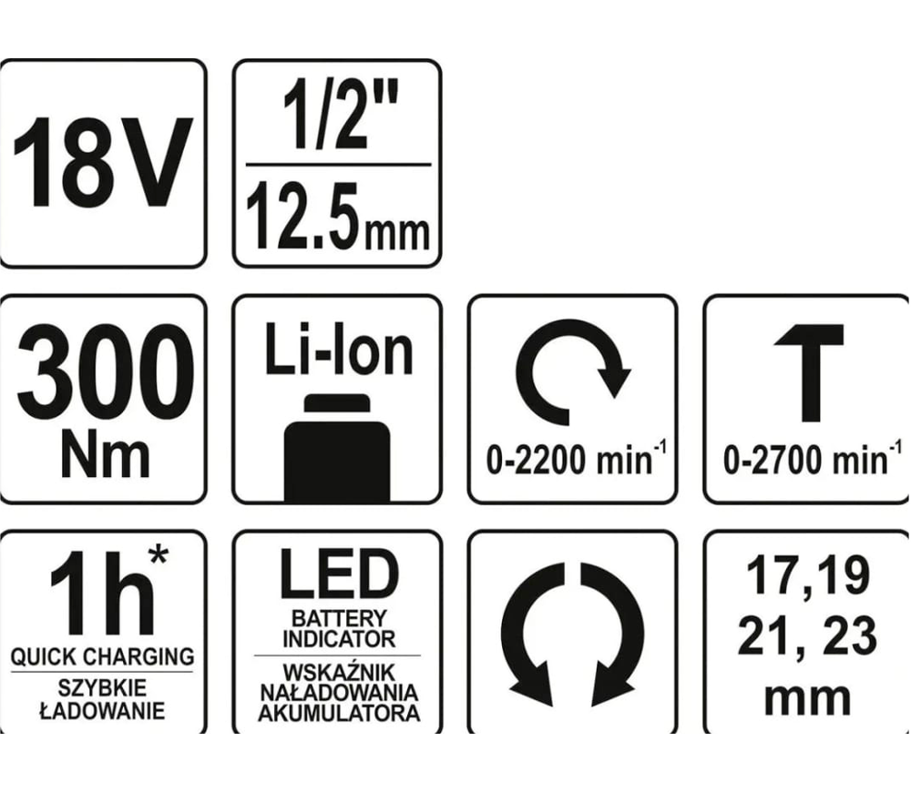 Гайковерт YATO YT82805  300Нм photo 3