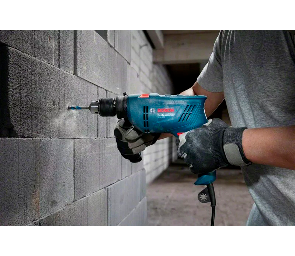 Mașină de găurit cu percuție BOSCH GSB 600  600w photo 4