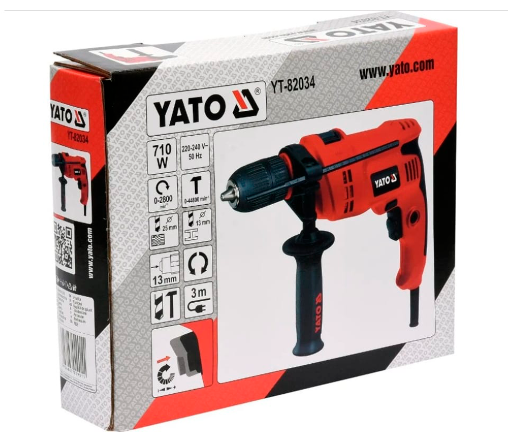Mașină de găurit YATO YT82034 710w photo 4