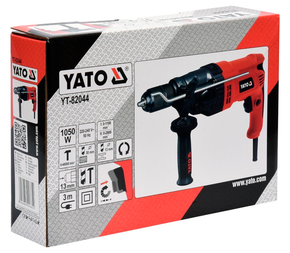 Mașină de găurit cu percutie YATO YT82044 1050w photo 4