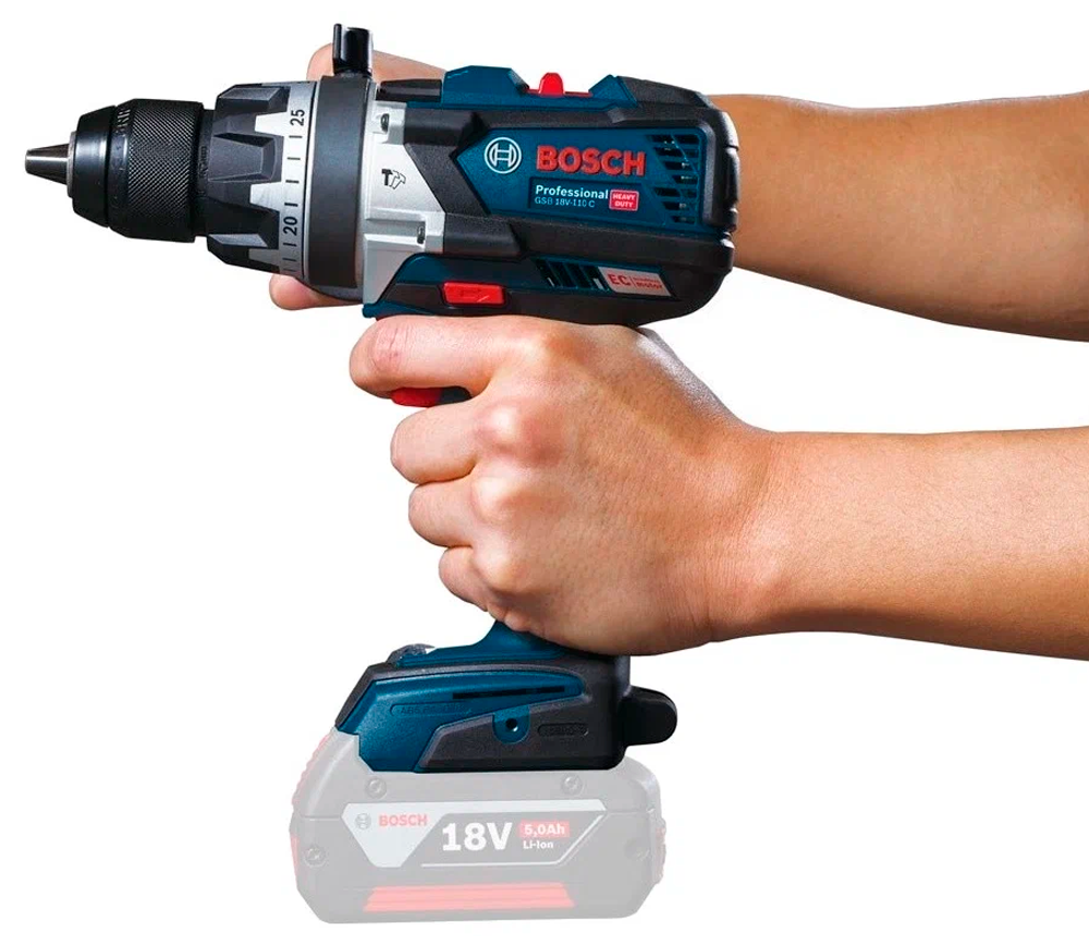 Mașină de înșurubat cu acumulator (fără baterii) BOSCH GSB 18V-110 C 18V photo 4