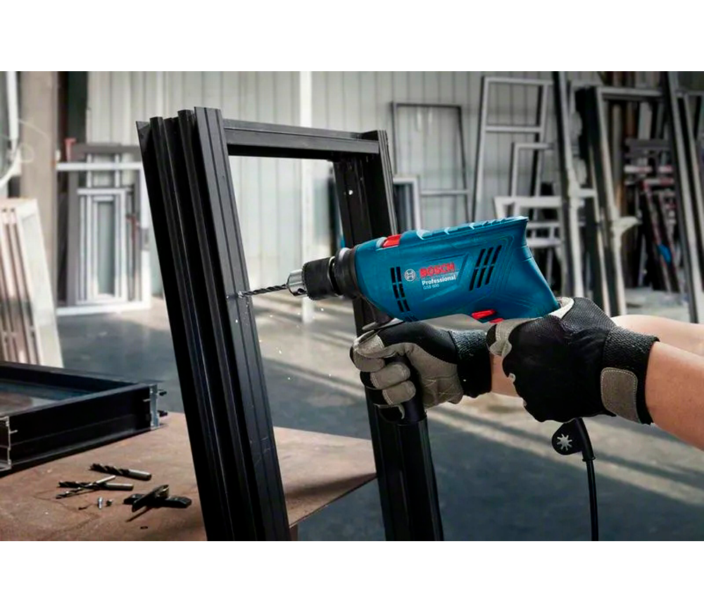 Mașină de găurit cu percuție BOSCH GSB 600  600w photo 5