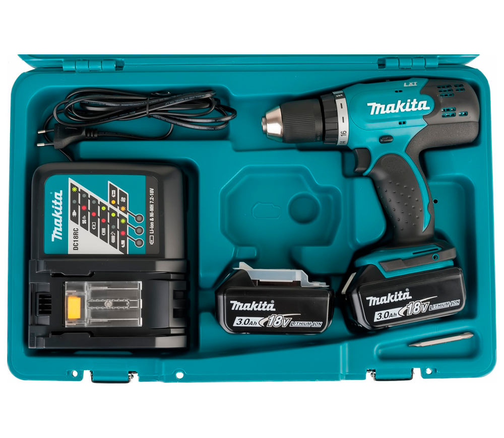 Mașină de înșurubat cu acumulator MAKITA DDF453RFE3 18V 3Ah photo 5