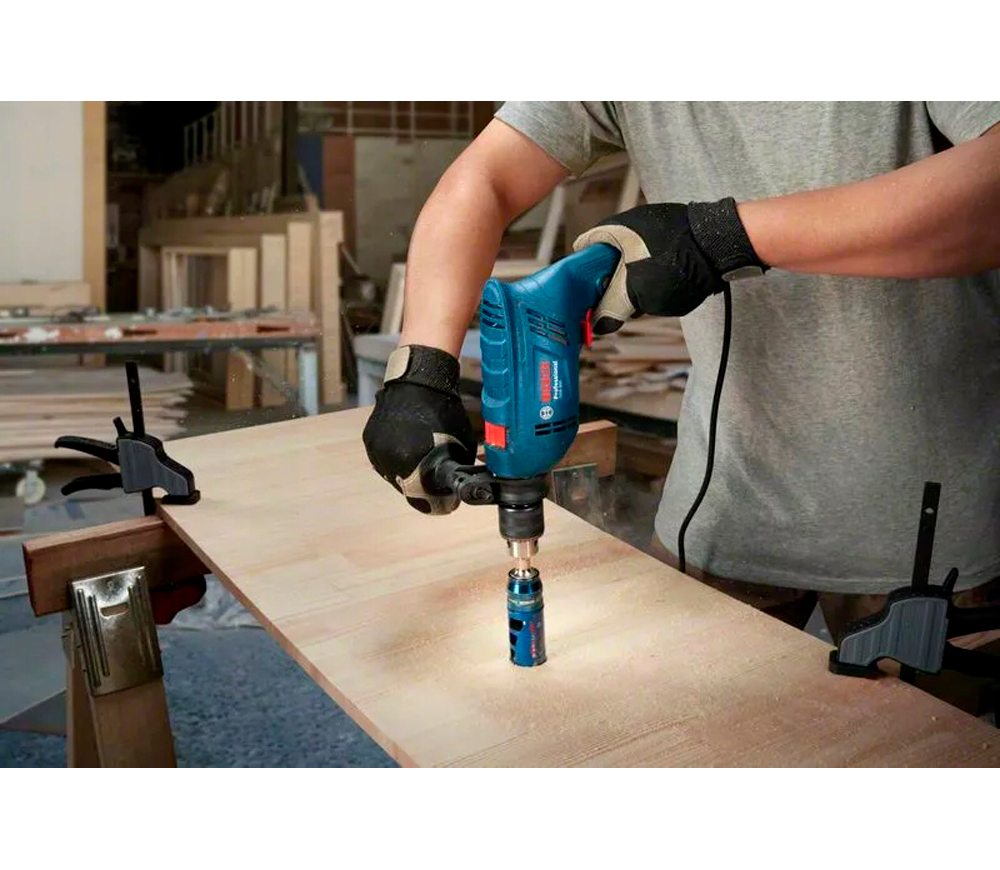 Mașină de găurit cu percuție BOSCH GSB 600  600w photo 6