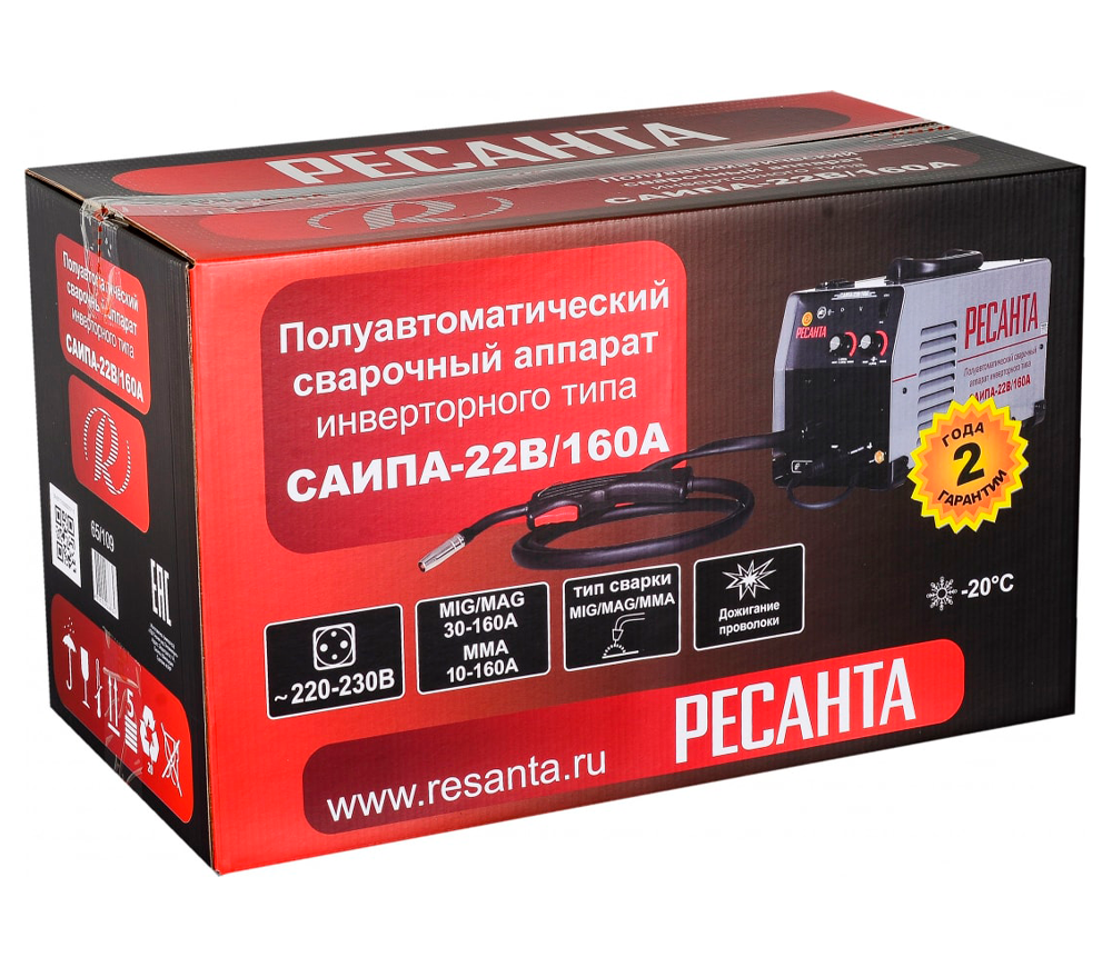 Сварочный аппарат RESANTA САИПА-22B/160A 160A photo 7