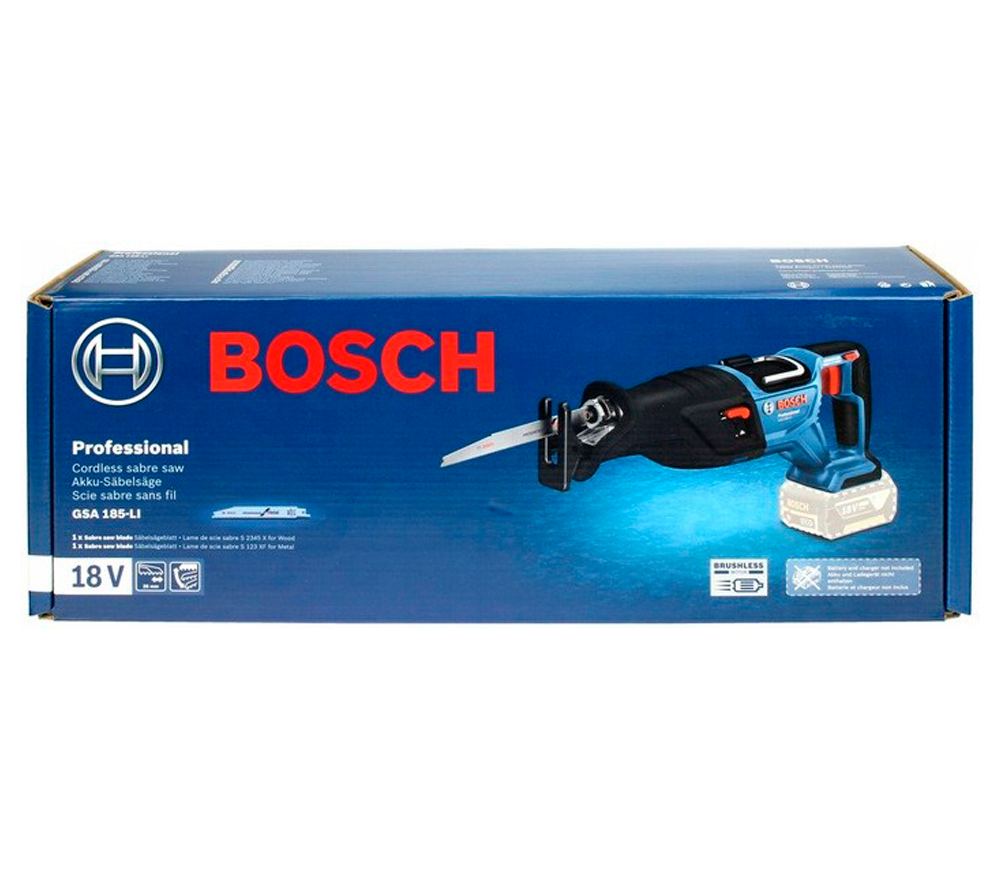 Fierăstrău sabie cu acumulator (fără baterii) BOSCH GSA 185-LI 18V photo 6