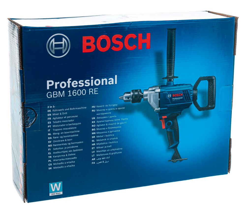 Дрель-миксер BOSCH GBM 1600RE 850вт photo 7