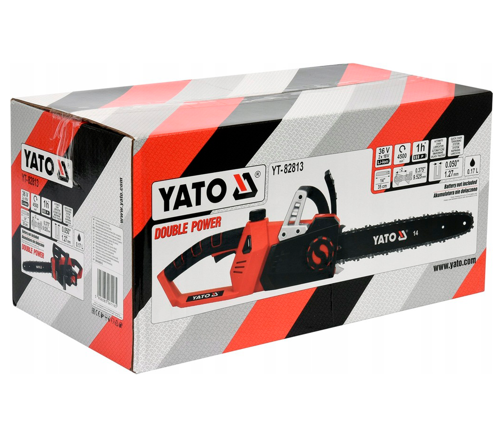 Цепная пила аккумуляторная YATO YT82813 350мм  (Без аккумулятора) photo 2