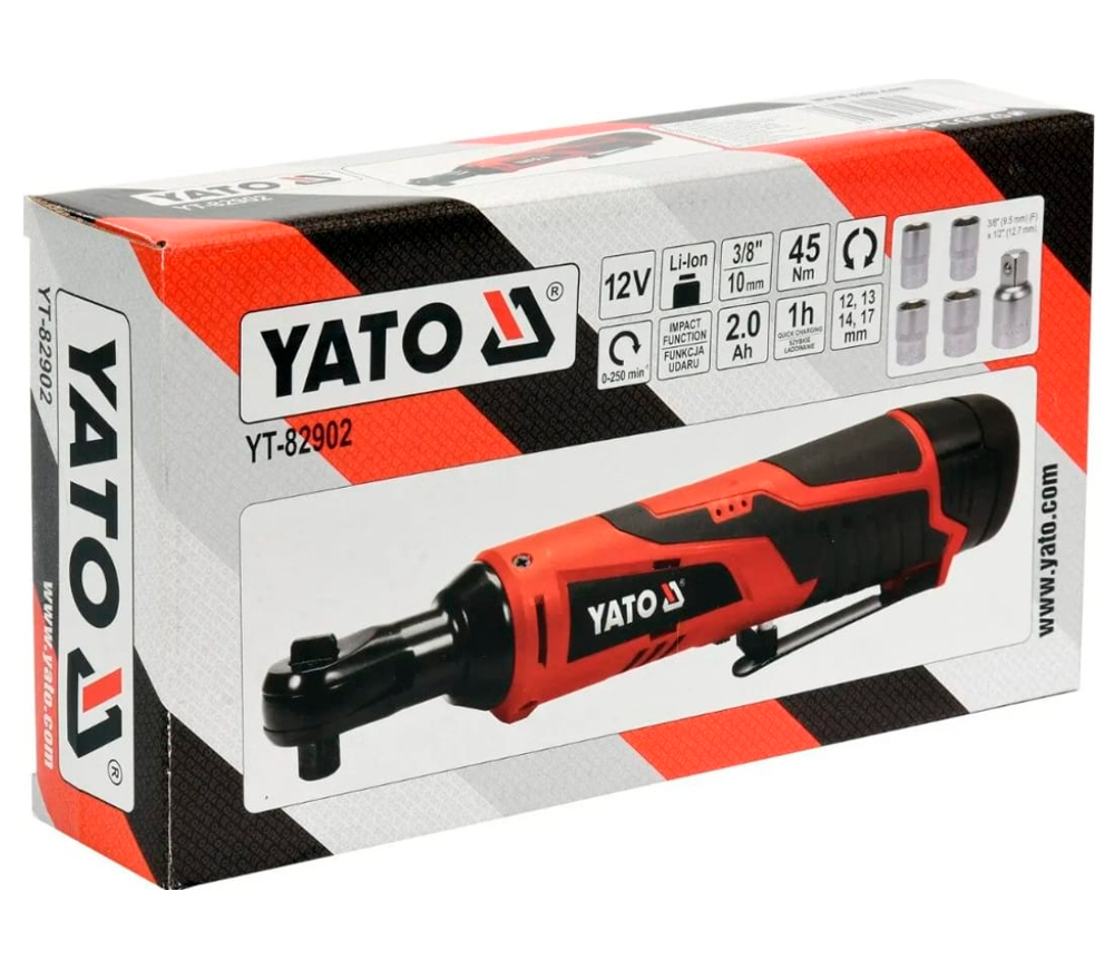 Аккумуляторная трещетка YATO YT82902 45Нм photo 2