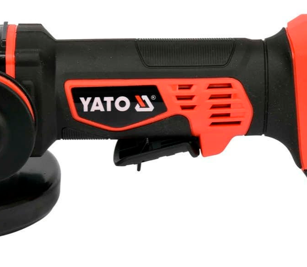 Угловая шлифмашина аккумуляторная YATO YT82828 125мм 18В 3Ач photo 3