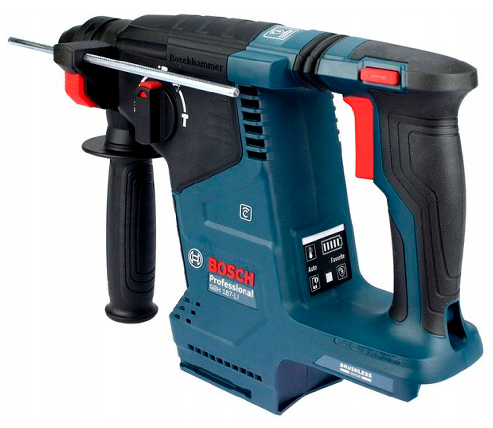 Перфоратор аккумуляторный (без аккумуляторов) BOSCH GBH 187-LI Professional 2.4Дж 18В photo 3