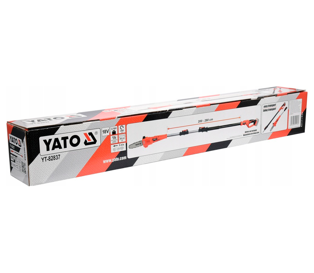 Цепная пила аккумуляторная (без аккумуляторов) YATO YT82837 200мм 18В photo 4