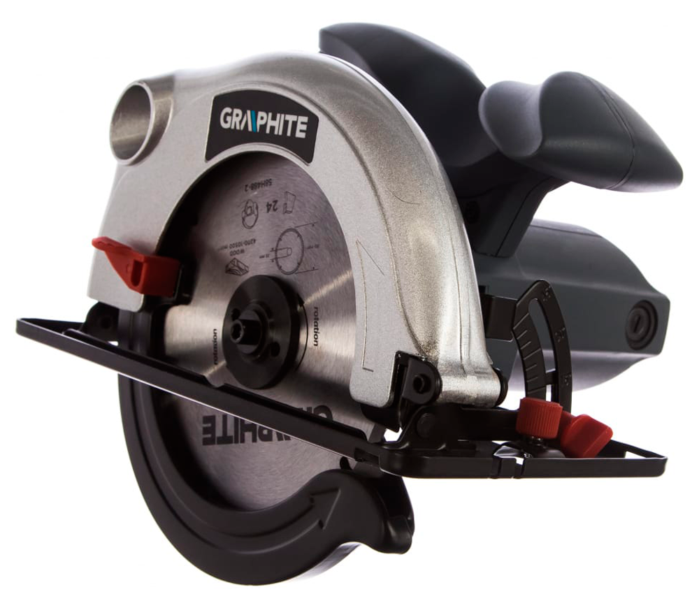 Дисковая пила GRAPHITE 58G486 1200вт 185мм photo 1