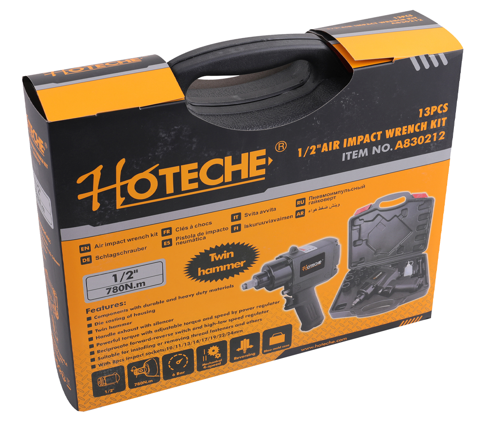 Пневматический ударный гайковерт HOTECHE A830212 780Нм 8000об/мин photo 9
