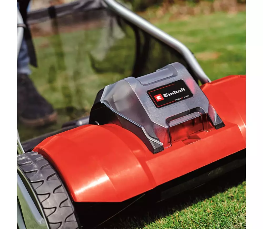 Mașină de tuns gazonul cu acumulator (fără bat) EINHELL GE-HM 18/38 Li XPWR SOLO 380mm 18V photo 2