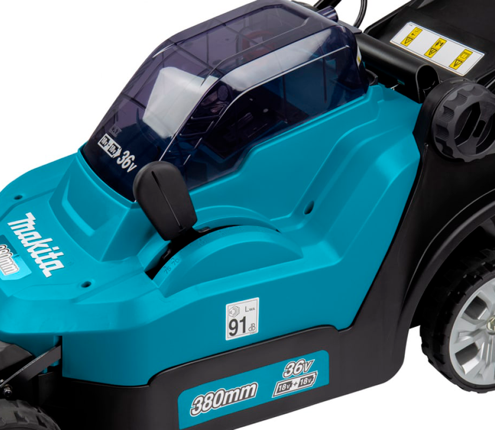 Газонокосилка аккумуляторная MAKITA DLM382CM2 380мм 2x18В 4Ач photo 3