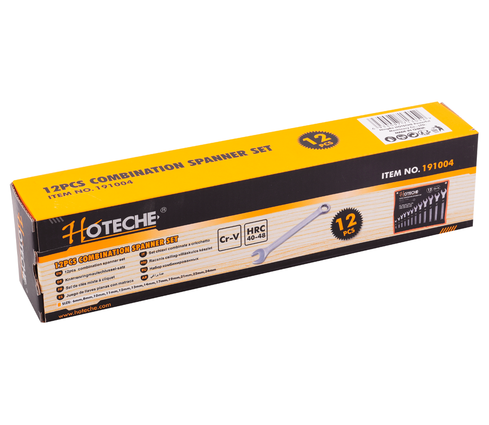 Set 12 chei combinate HOTECHE 191004 6x24mm photo 0