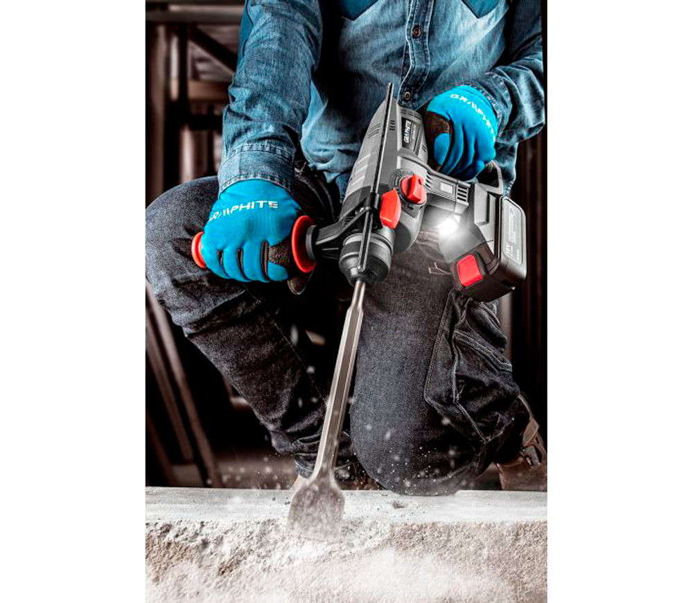 Перфоратор аккумуляторный GRAPHITE 58G027 2.2Дж 18В photo 4