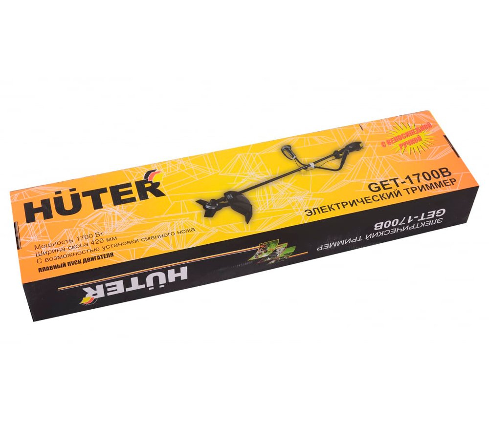Триммер электрический HUTER GET-1700B 1700вт 420мм photo 2