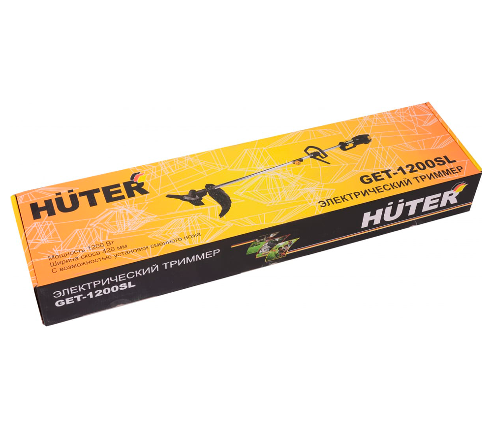Триммер электрический HUTER GET-1200SL 1200вт 420мм photo 6