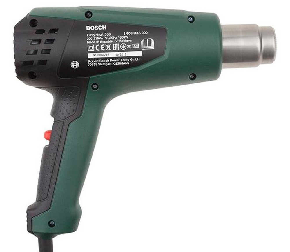 Фен строительный BOSCH EASYHEAT 500 1600вт 500°C photo 1