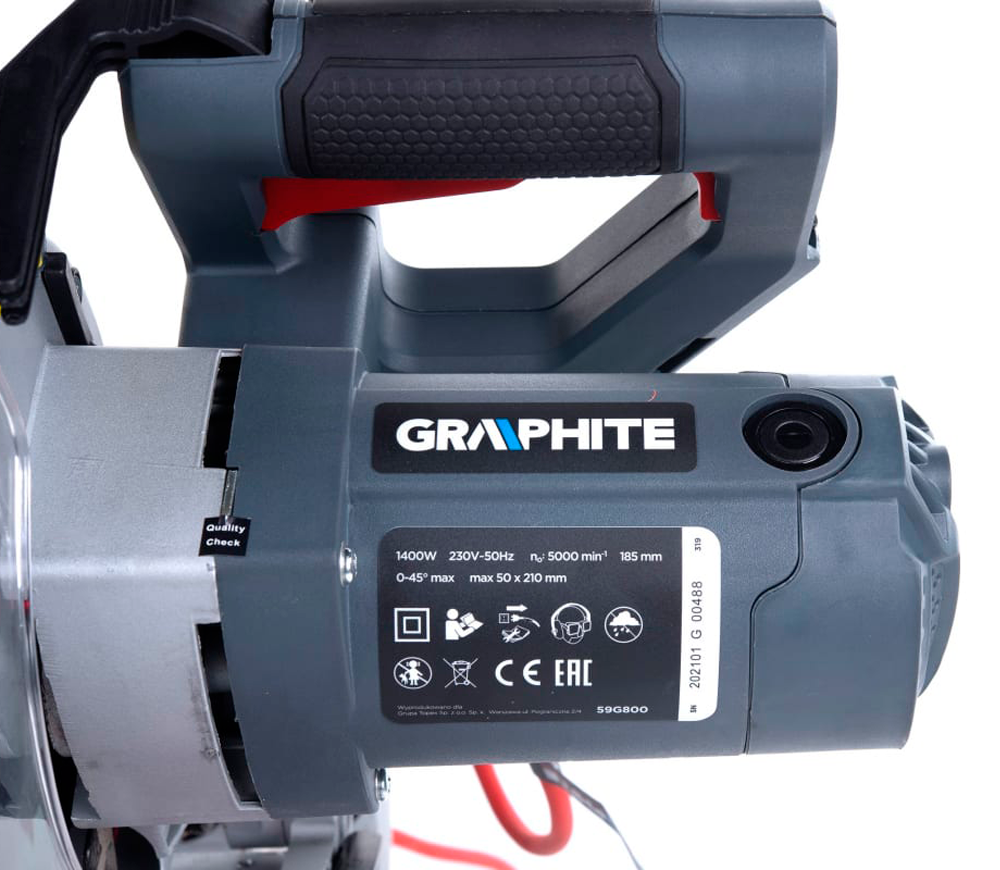 Торцовочная пила GRAPHITE 59G800 1400вт 185мм photo 4