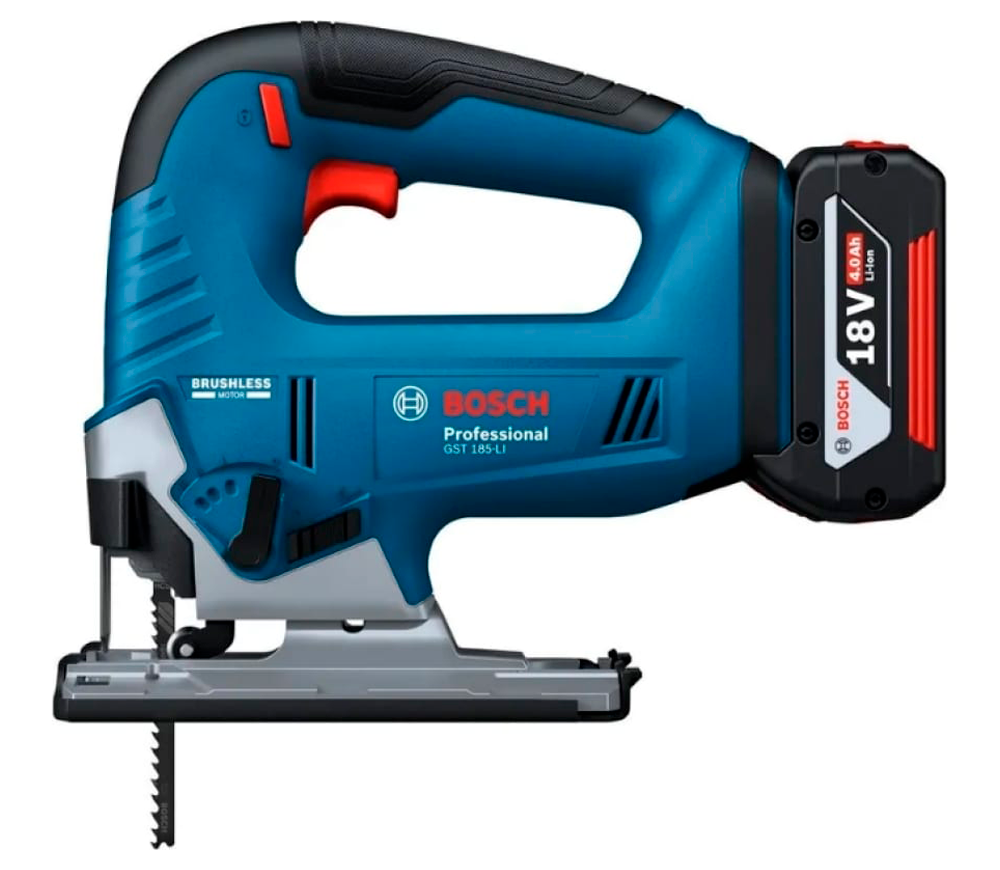 Лобзик аккумуляторный BOSCH GST 185-LI 18В 4Ач photo 0