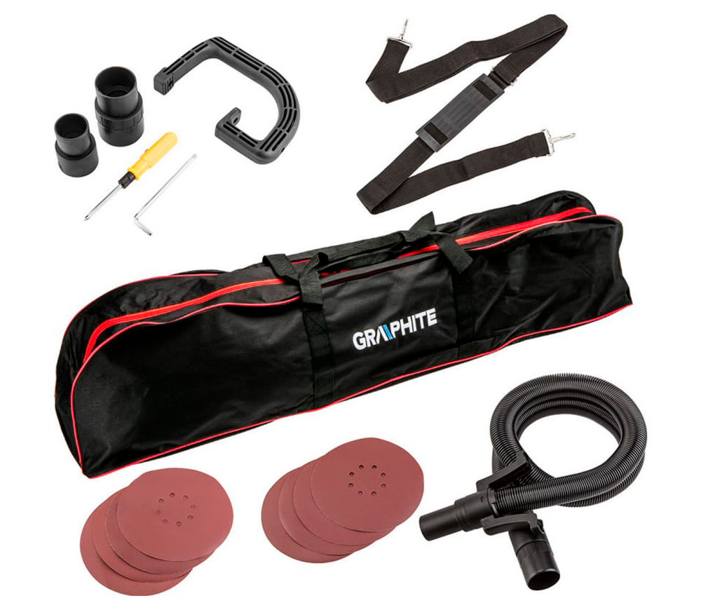 Mașină de șlefuit pereți extensibilă GRAPHITE 59G261 600w 225mm photo 10