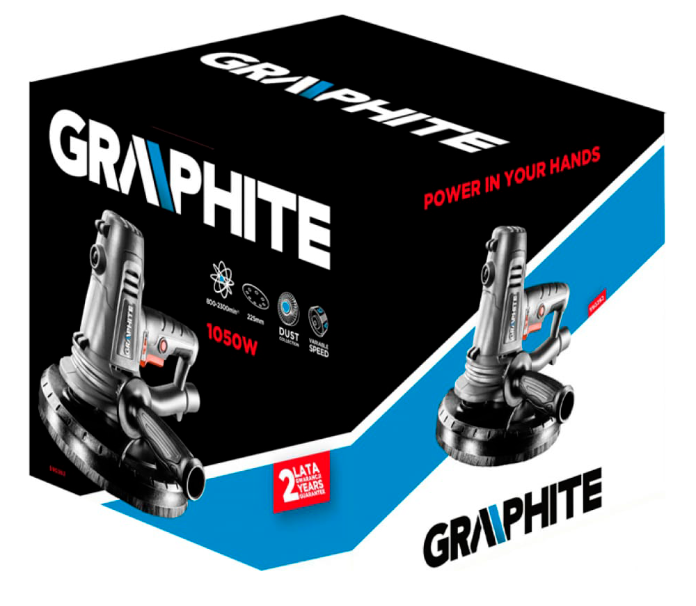 Mașină de șlefuit pereți extensibilă GRAPHITE 59G262 1050w 225mm photo 3