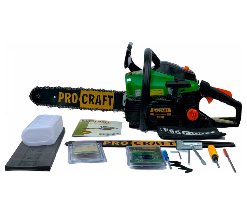 Цепная пила бензиновая ProCraft  GS-58X 350/400мм 37см3 photo 3