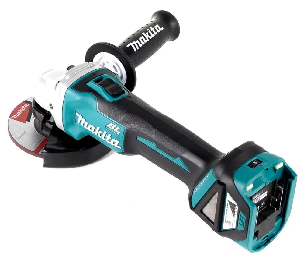 Угловая шлифмашина аккумуляторная MAKITA DGA511RTE 125мм 18В 5Ач photo 0