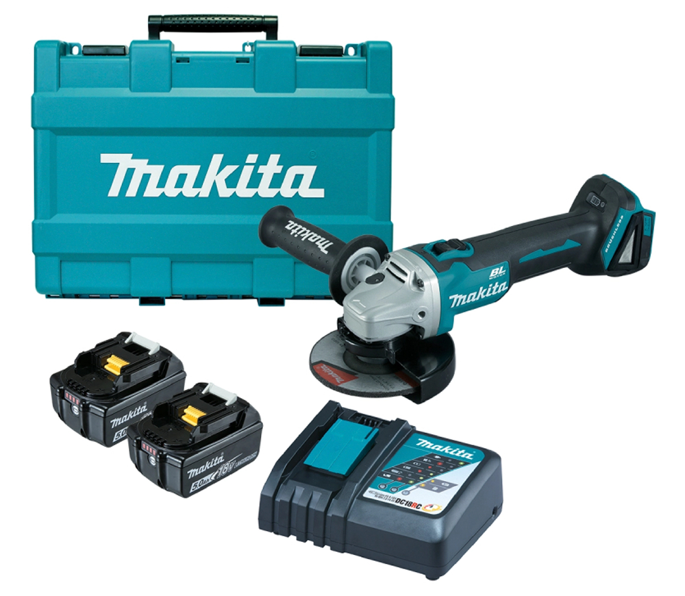 Угловая шлифмашина аккумуляторная MAKITA DGA511RTE 125мм 18В 5Ач photo 1
