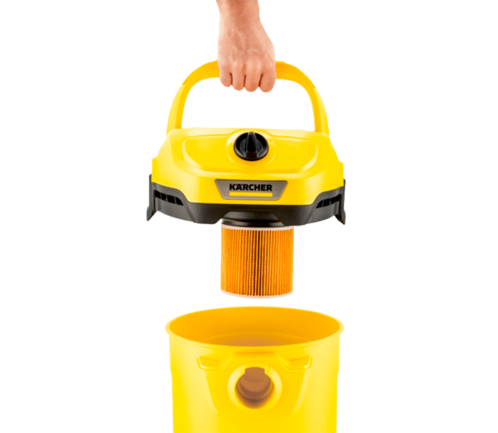 Пылесос промышленный KARCHER WD2 Plus V-12/4/18C 1000вт  12л photo 1