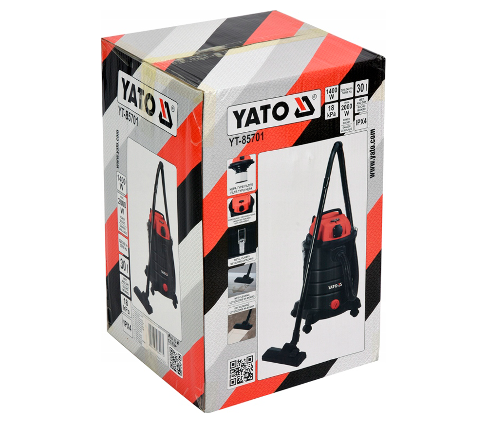 Пылесос промышленный YATO YT85701 1400вт 180мбар 30л photo 4