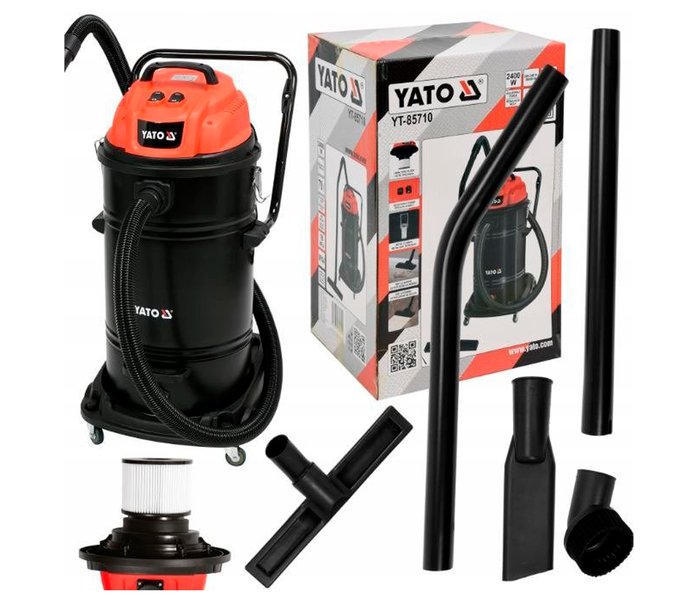 Пылесос промышленный YATO YT85710 2400вт 180мбар 70л photo 2