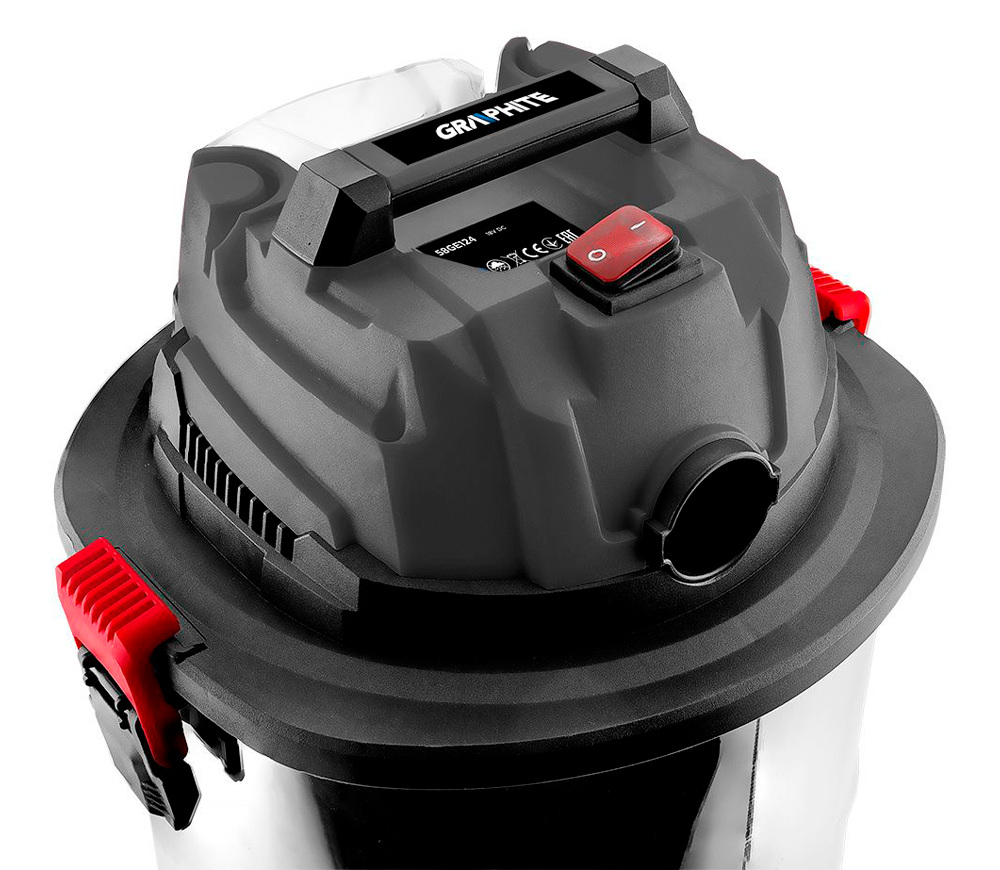 Пылесос промышленный GRAPHITE 58GE124  160мбар 20л photo 9
