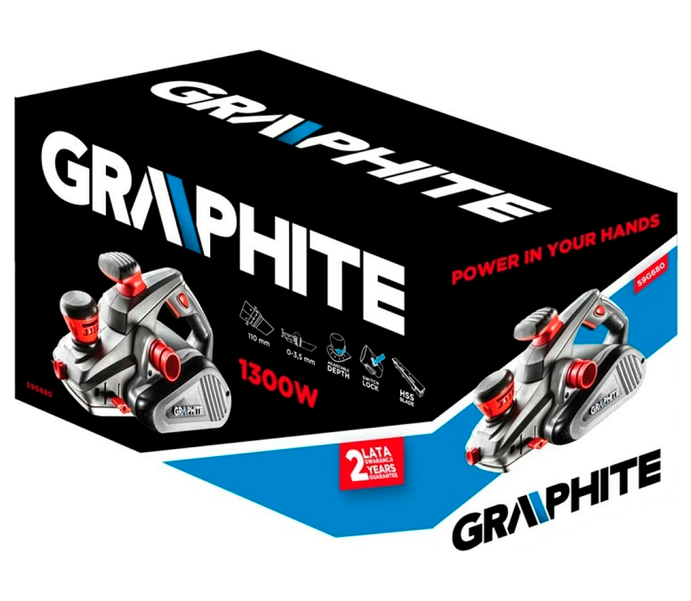 Рубанок GRAPHITE 59G680 1300вт 110мм photo 6