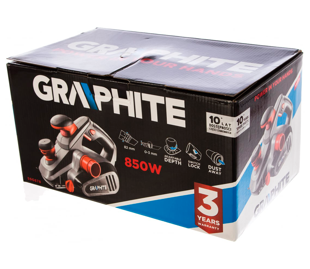 Рубанок GRAPHITE 59G678 850вт 82мм photo 3