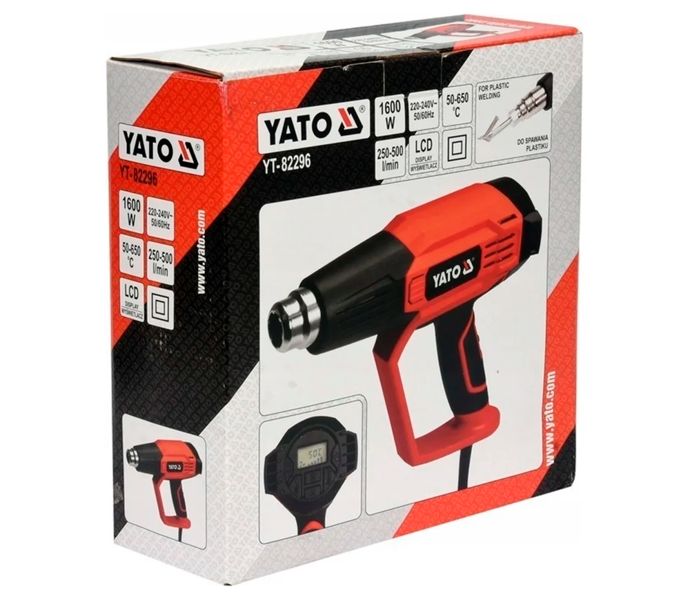 Suflantă de aer cald YATO YT82296 1600w 650°C photo 4