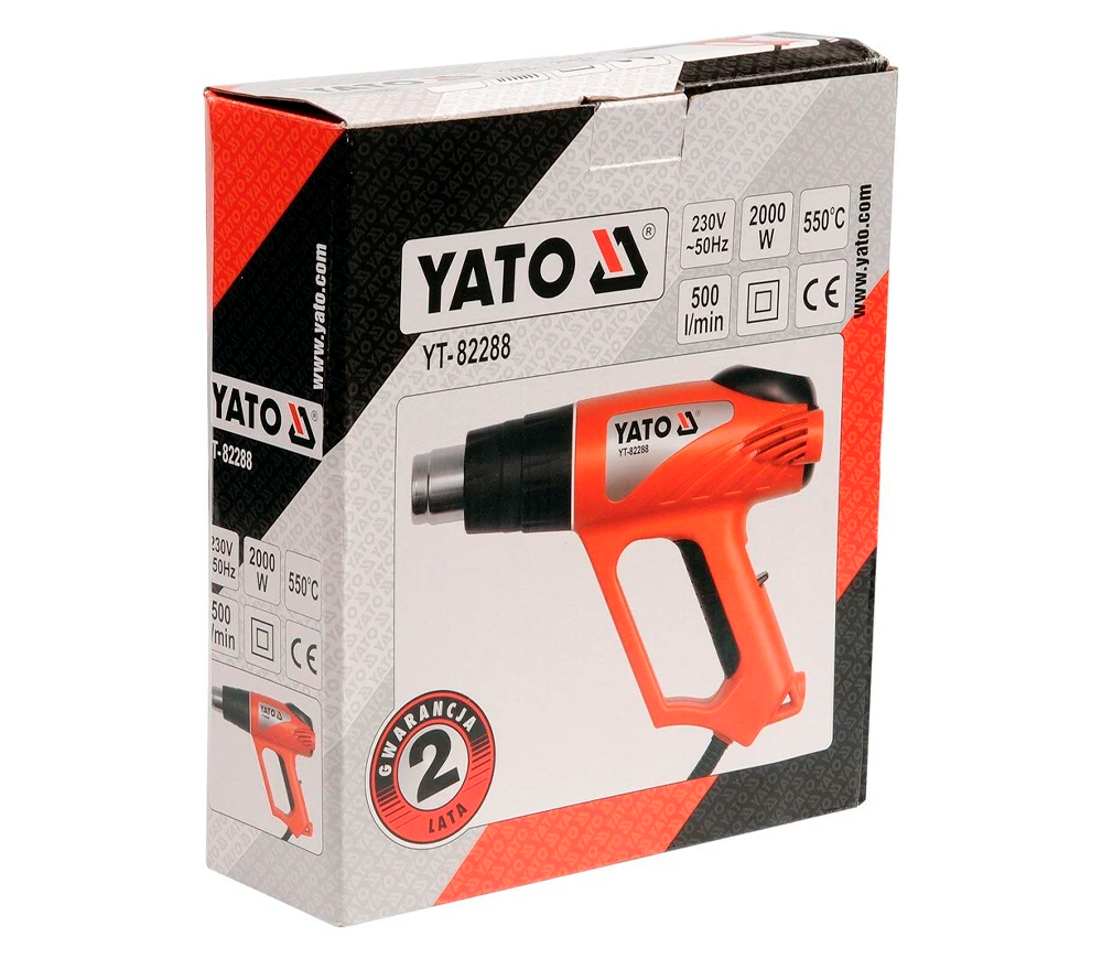 Suflantă de aer cald YATO YT82288 2000w 550°C photo 2