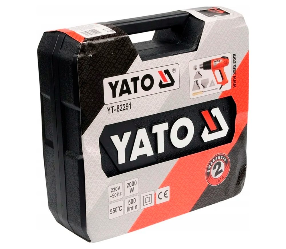 Фен строительный YATO YT82291 2000вт 550°C photo 3