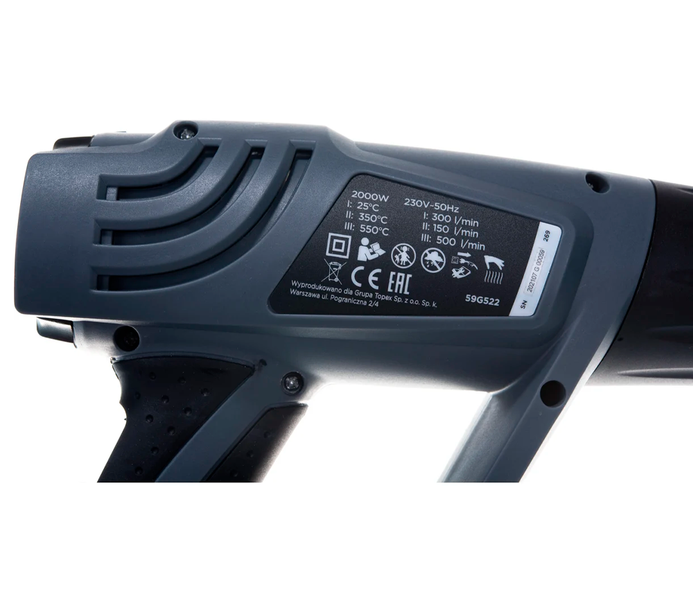 Suflantă de aer cald GRAPHITE 59G522 2000w 550°C photo 4