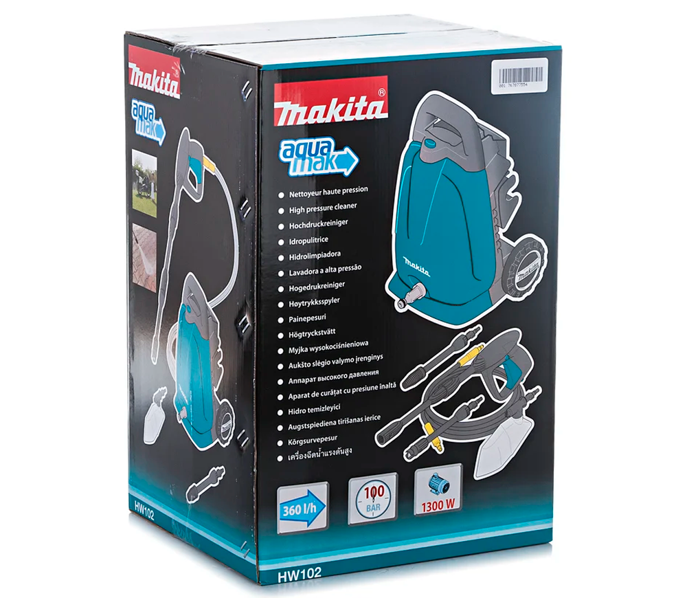 Мойка высокого давления MAKITA HW102 1300вт 100бар 360л/ч photo 0